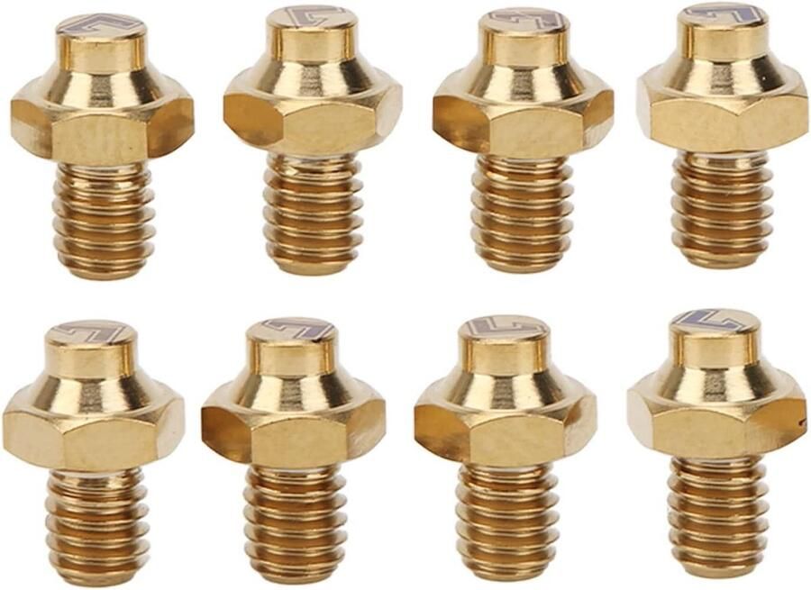 Fietspedaal Bouten Pedaalschroeven Studs Verbeterde Grip Titanium Legering M4x5mm Goud