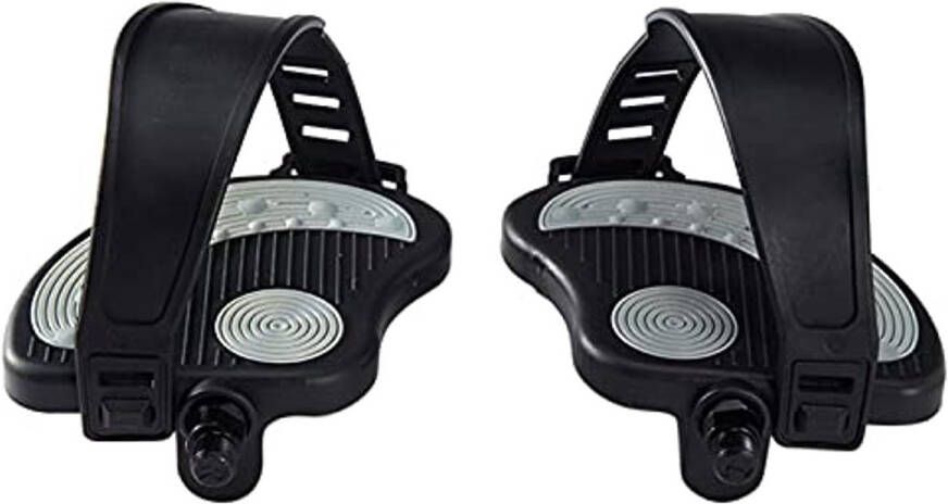 Fietspedaal met Straps Vervangingsonderdelen voor Hometrainer of Spinbike Universeel 1 Paar