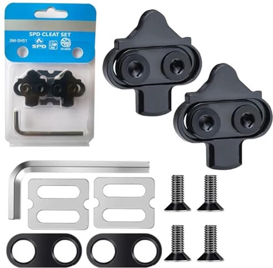 Fietspedaal Noppen Schoenplaatjes Fiets Fietsen Binnen Universele Compatibiliteit 3.6 x Zwart