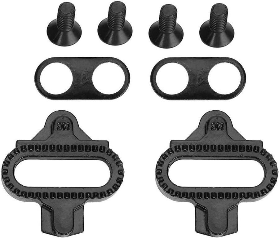 Pedaal Plaat Fietsonderdeel Adapter Mountainbiken Gelegeerd Staal 2 stuks Zwart