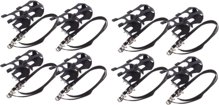 Fietspedaal Rie Teen Clips Fietsen Antislip 18 x 18 x Zwart