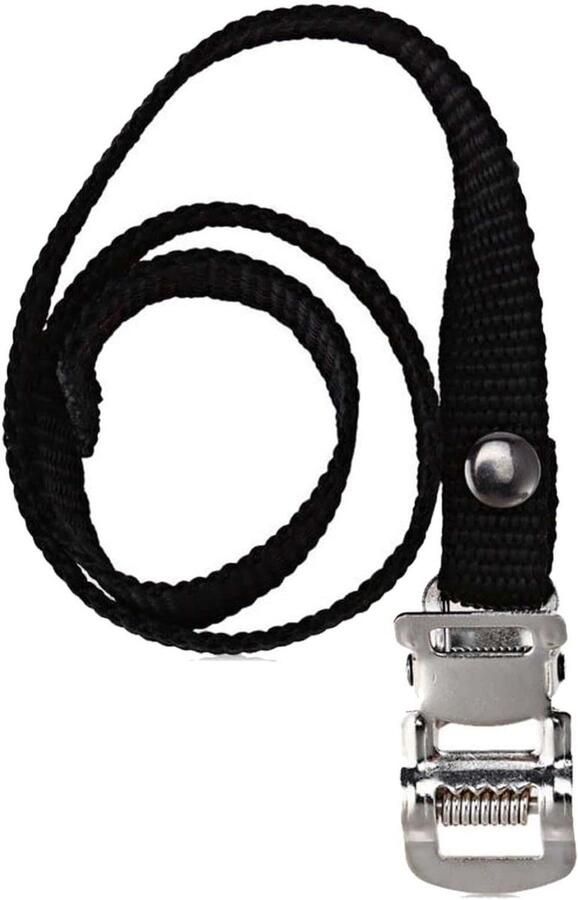 Fietspedaal rie Teen clips Veilig Fietsen Antislip nylon lengte Zwart