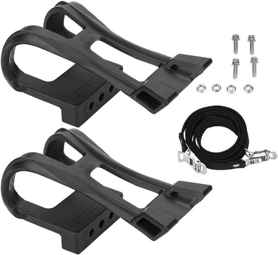 Fietspedaal Rie Teenclips Rie Fietsen Stabiliseren Verstelbare Pasvorm 14 x 8 x Zwart