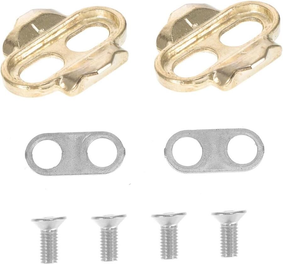 Fietspedaal Schoenplaatjes Pedaal Clips Kit Efficiënt Fietsen Zelfborgende Koppeling 29 x 34 x Goud