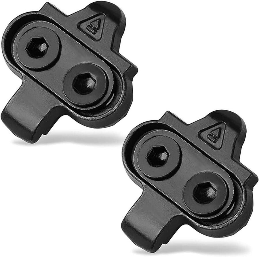 Fietspedaal Schoenplaatjes SPD Cleats Fietsen Universeel Compatibel 2 stuks Zwart