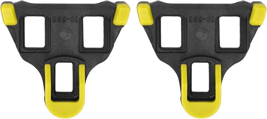 Fietspedaal Schoenplaatjes Zelfsluitende Plaatjes Racefiets Gebruik Universele Compatibiliteit 6 Graden Float Zwart Geel