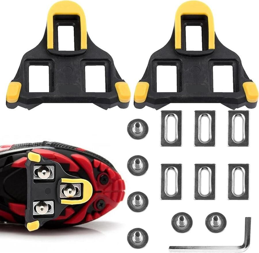 Fietspedaal Schoenplaten Cleats Fiets Fietsen Anti-slip Grip Standaard Maat Geel