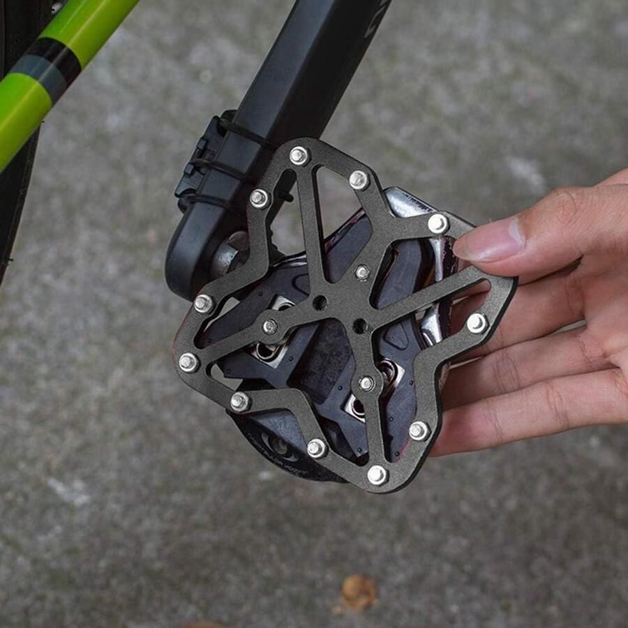 Fietspedaaladapters Pedaalvervangers Racefiets Comfortabel Fietsen Aluminium Legering 1 Paar Zwart