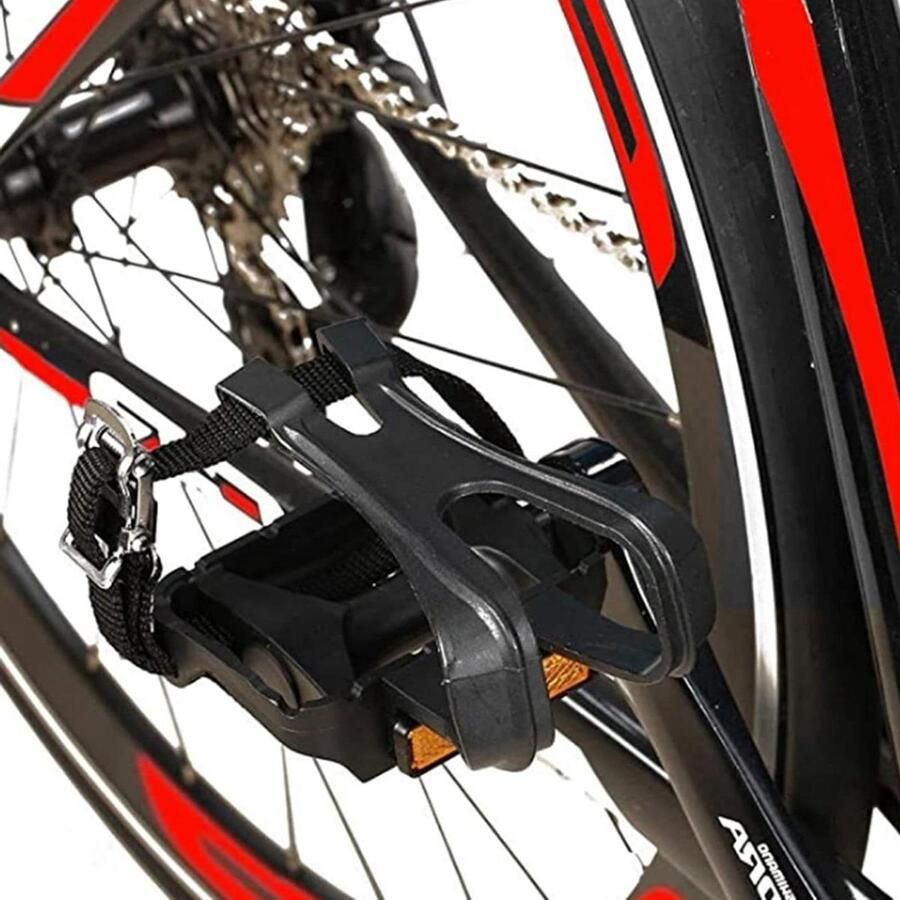 Fietspedaalrie Pedaalbanden Fiets Veilig Fietsen Antislip Ontwerp 14 x 8 x Zwart