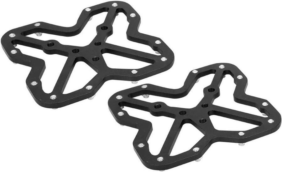 Fietspedalen Adapter Klikpedaal Omzetter Comfortabel Fietsen Lichtgewicht Aluminium 1 Paar Zwart