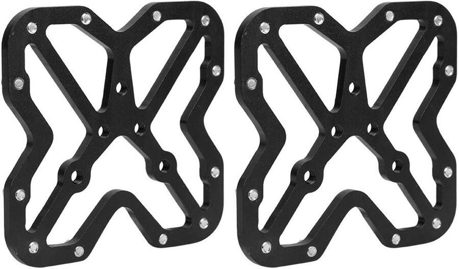 Fietspedalen Adapters Platform Adapters Comfortabel Fietsen Lichtgewicht Aluminium 90 x 85 mm Zwart