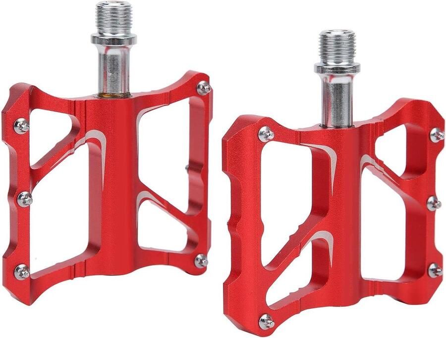 Fietspedalen Aluminium Brede Antislip Pedalen Fietsen Buiten Dubbele Lagers Systeem 353g Paar Zwart
