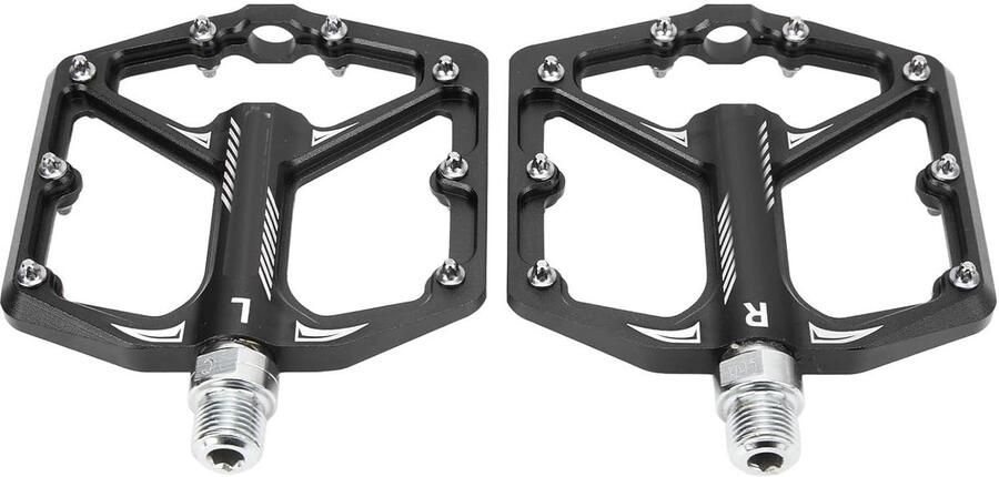 Fietspedalen Aluminium Fietsaccessoires Licht Veilig Fietsen Universele Schroefdraad Standaard Maat Zwart