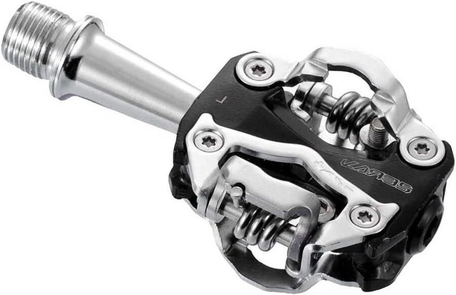 Fietspedalen Aluminium MTB Pedalen SPD Mountainbiken Lichtgewicht Aluminium Standaard Zwart