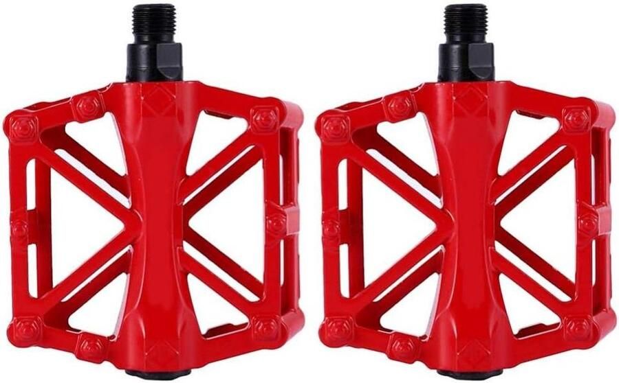 Fietspedalen Aluminium Platte pedalen Fietsen op de weg Antislip kooi ontwerp