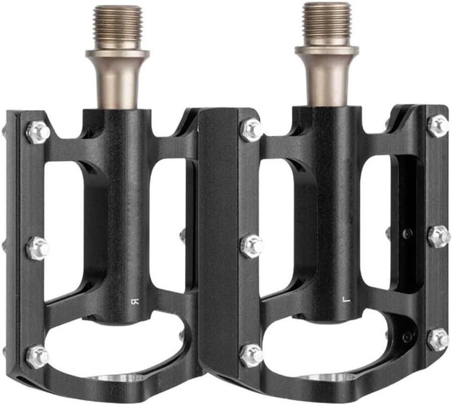 Fietspedalen Aluminiumlegering Fietsaccessoires Lichtgewicht Mountainbiken 3 Afgedichte Lagers 248 g Zwart