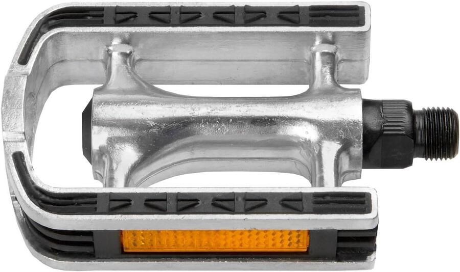 Fietspedalen Anti-slip Aluminium Pedalen Veilig Fietsen Met Rubberen Pad 70 x 95 mm Zwart Zilver