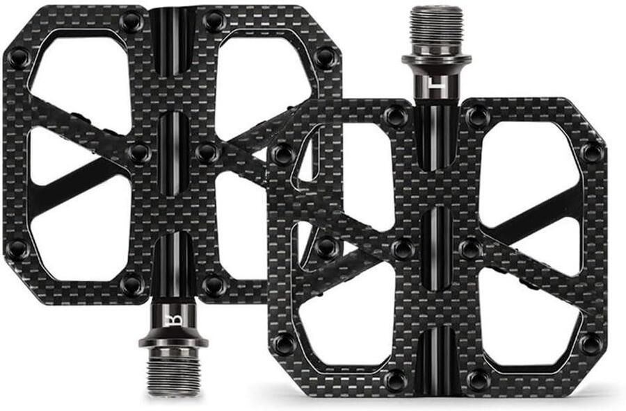 Fietspedalen Carbon Fietsaccessoires Pedalen Fietsen Lichtgewicht T700 Carbon 239 gram per paar Zwart