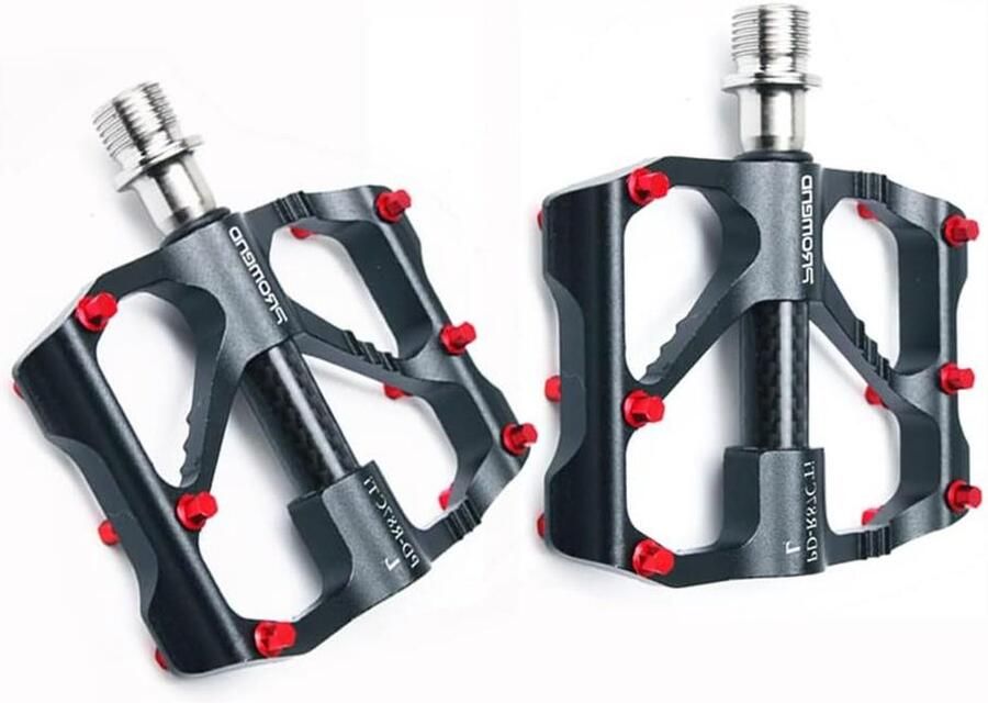 Lichte Fietspedalen 9 16 inch met Titanium As en Carbon Buis Geschikt voor Racefiets en Mountainbike