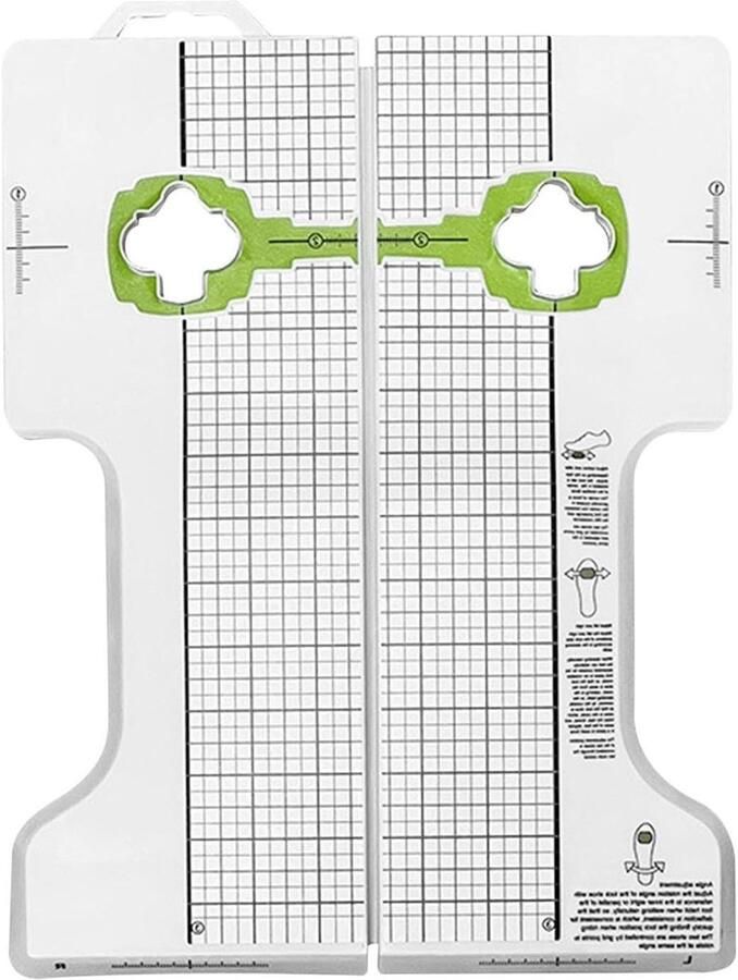 Fietspedalen Cleat Tool Schoenplaatjes Afsteller Fietsprestaties Verbeteren Ergonomisch Ontwerp 110x290mm Zwart