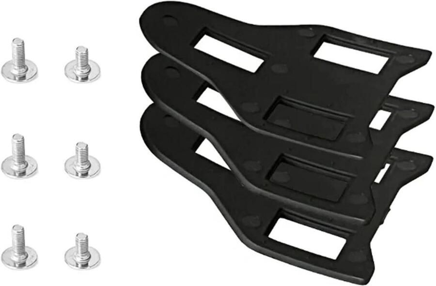 Fietspedalen Cleats Set Adapter Set Spacer Fietsen Verbeteren Zelfsluitend Ontwerp Een Maat Zwart