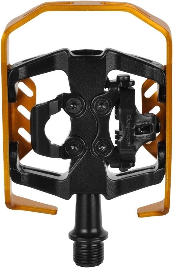 Fietspedalen Clipless pedalen Fietsen mountainbike Aluminium constructie 9 16 inch Zwart oranje