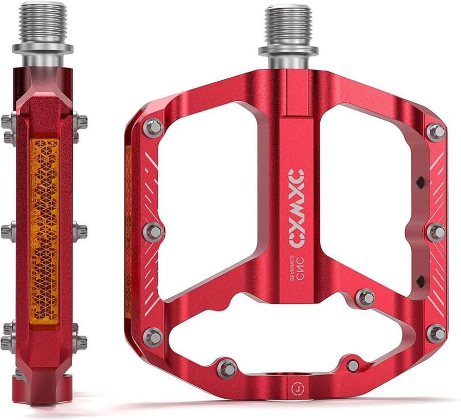 Fietspedalen Fietsaccessoires Veilig Fietsen CNC Aluminium 9 16 inch Rood
