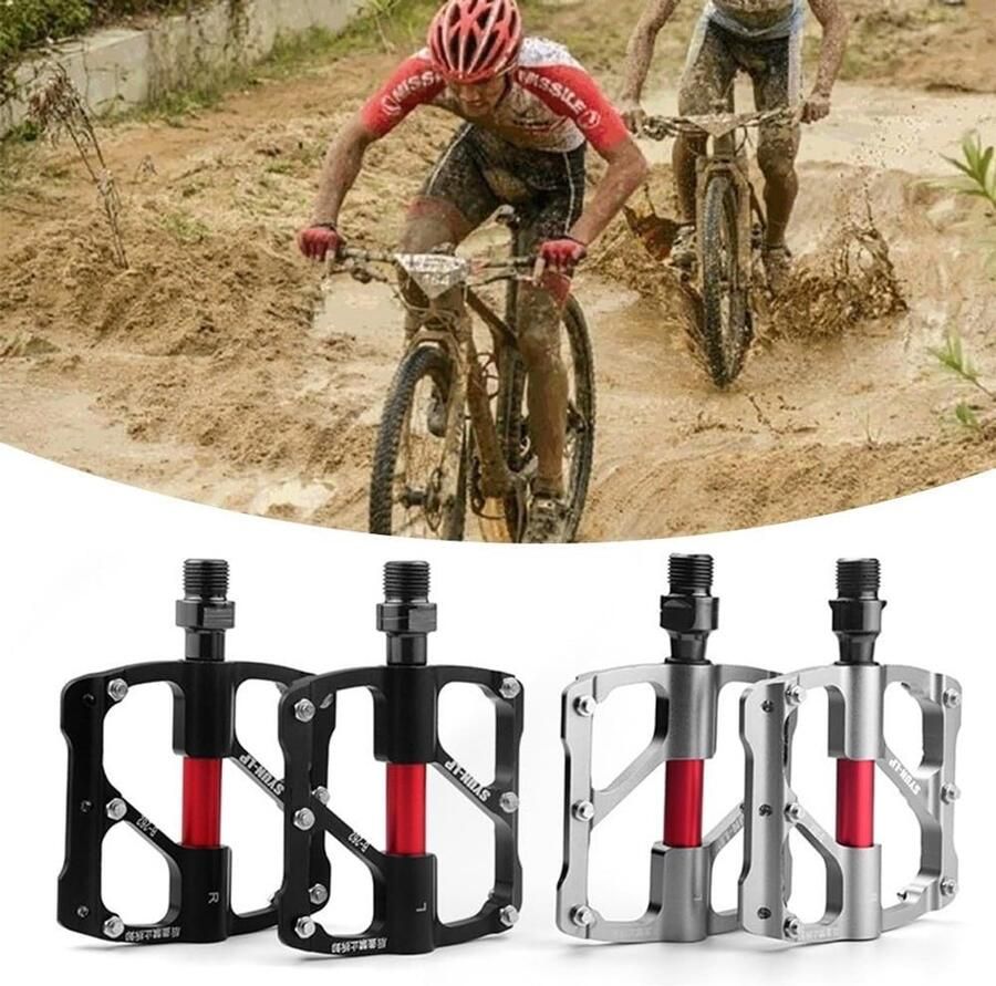 Fietspedalen Fietsplatform Fietsen Ultralicht CN x92mm Zwart