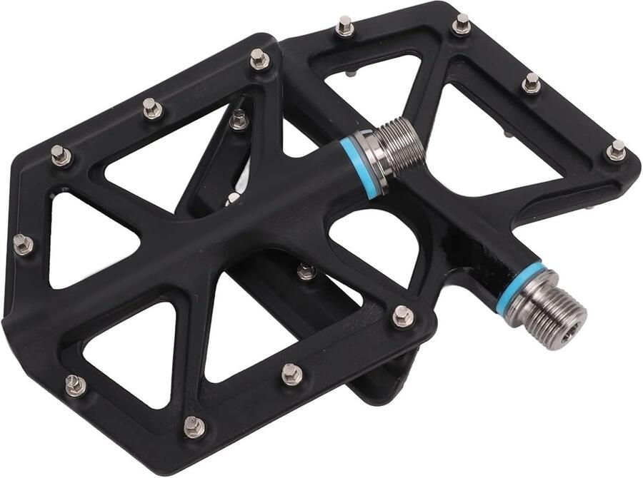Fietspedalen Fietsvoetsteunen Mountainbiken Anti-slip nagels 2 stuks Zwart