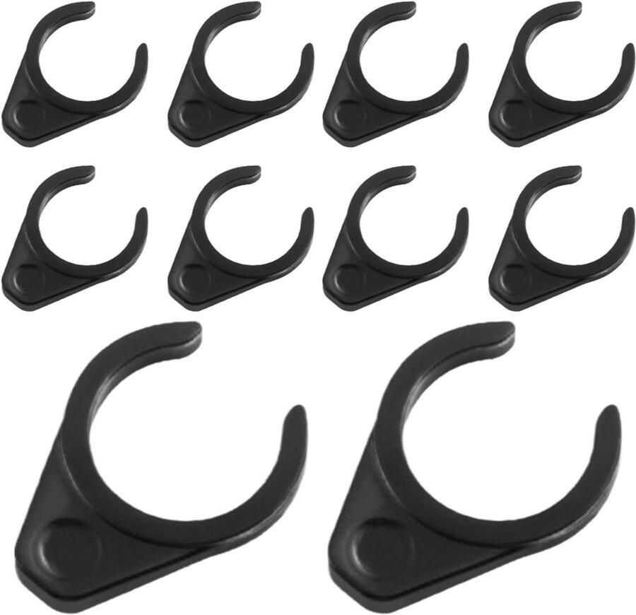 Fiets pedaal gespen Fietspedalen accessoires Veilige fietstochten Robuust vergrendelmechanisme Set van Zwart