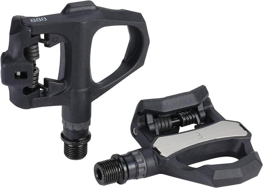 Fietspedalen Klikpedalen Set Racefiets Gebruik Vezelversterkt Lichtgewicht 9 16 Inch Zwart