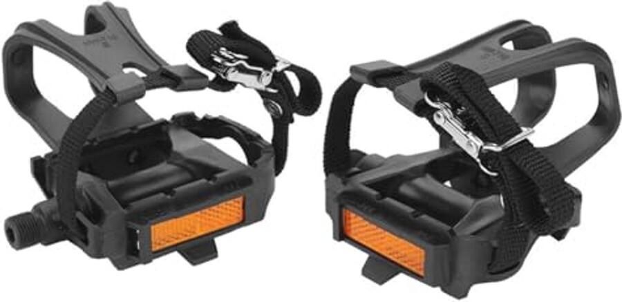 Fietspedalen met clips en rie voor mountainbikes en hometrainers