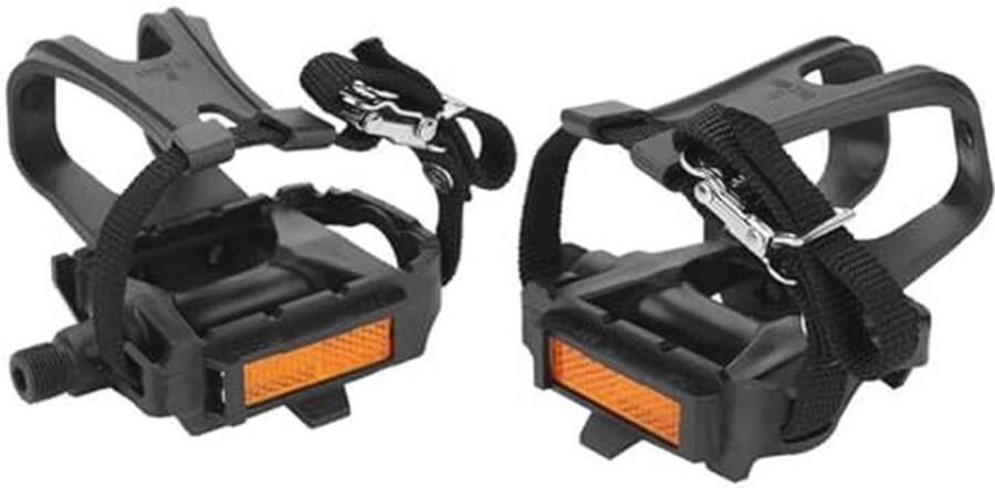 Fietspedalen met clips en rie voor mountainbikes en hometrainers