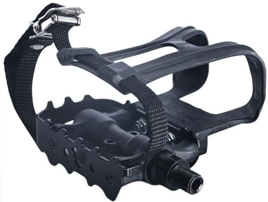 Fietspedalen met clips en riemen voor outdoor- en indoorfietsen 9 16 inch spindel met gesloten lagers