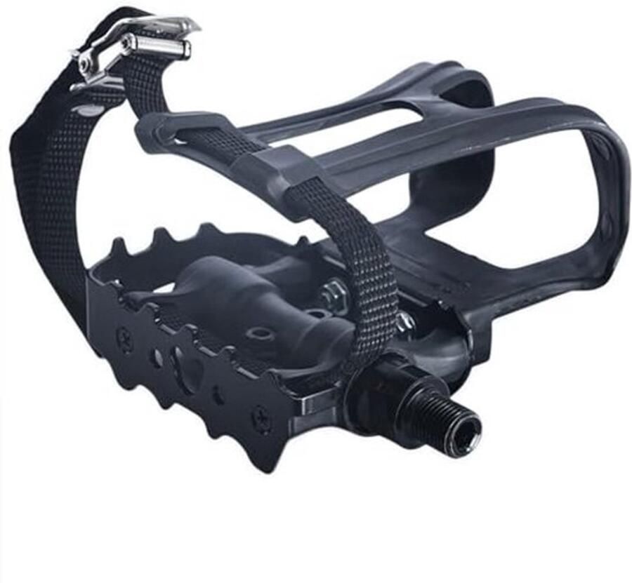 Fietspedalen met clips en riemen voor outdoor- en indoorfietsen 9 16 inch spindel met gesloten lagers