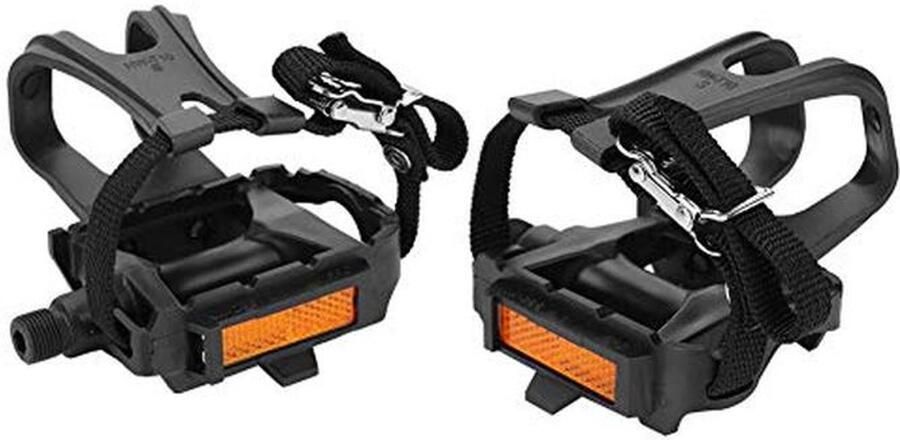 Fietspedalen met Clips voor Mountainbikes en Racefietsen Nylon Pedalen voor Optimale Grip