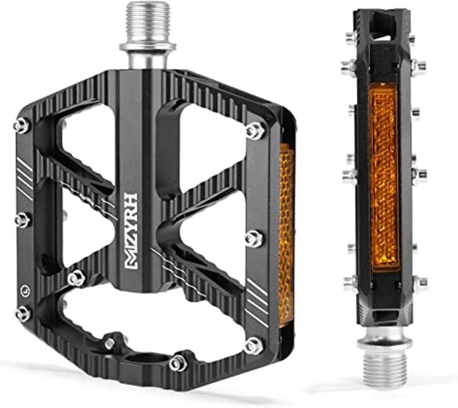 Fietspedalen met Reflecterende Strips en Antislip CNC Geproduceerd 9 16 inch voor Mountainbike en Racefiets