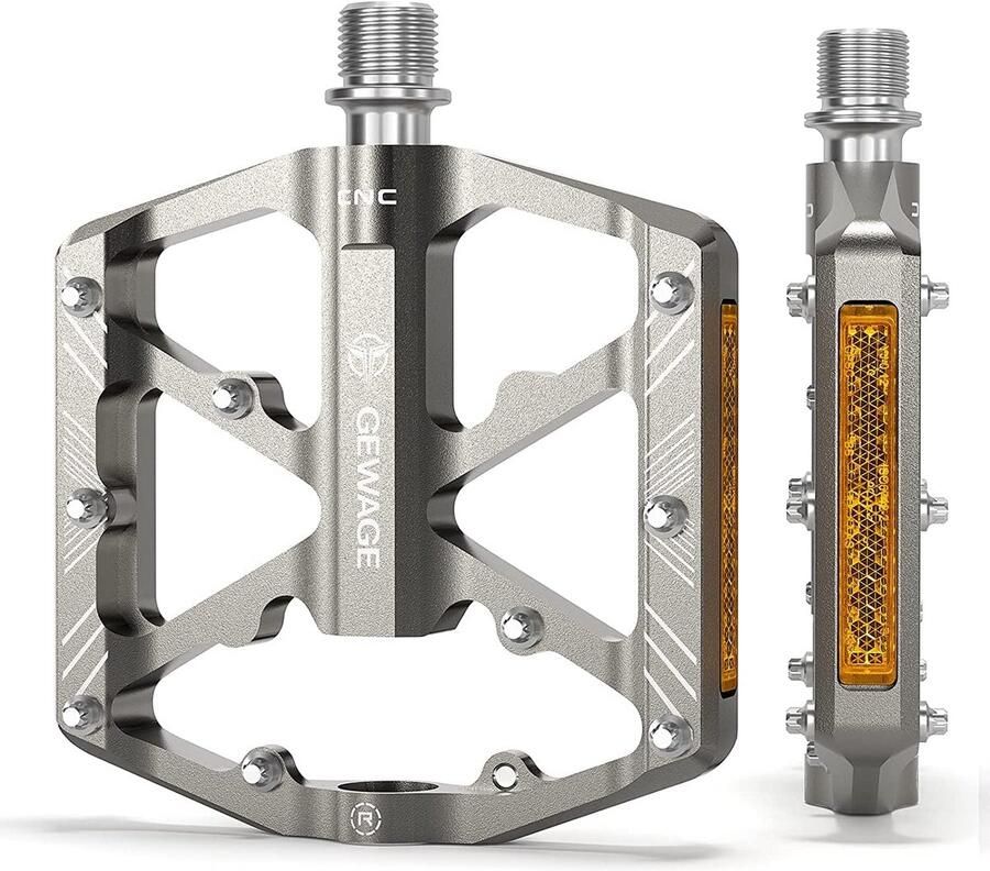 Fietspedalen met Reflectoren en Antislip 9 16 inch Geschikt voor Racefiets MTB en E-bike