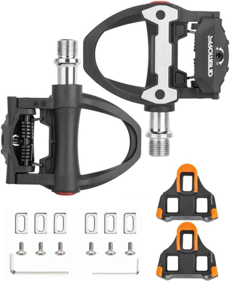 Fietspedalen met Studs Platte Pedalen Fietsen Buiten Lichtgewicht Nylon Fiber 9 16 inch Zwart