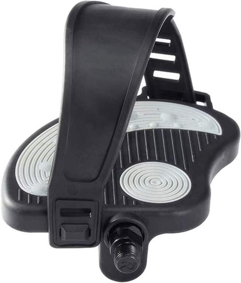 Fietspedalen met teenclips en rie Voor hometrainer en mountainbike