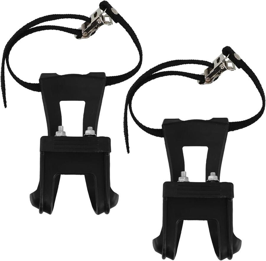 Fietspedalen met Teenclips Pedalen met Rie Stabiel Fietsen Verhoogde Stabiliteit 15 x 9 x