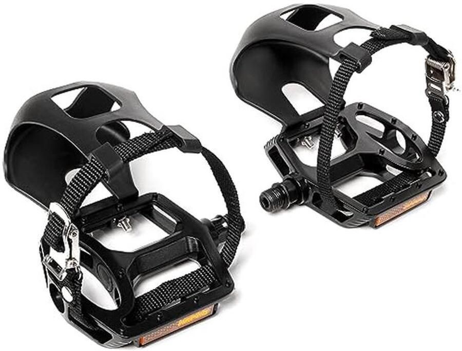 Fietspedalen met Teenkooi Compatibele Peloton Pedalen voor Normale Schoenen en Hometrainers