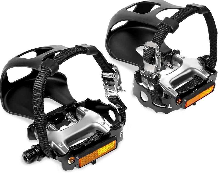 Fietspedalen met Teenkooi Geschikt voor Peloton Hometrainer en Racefiets Universele Fitting