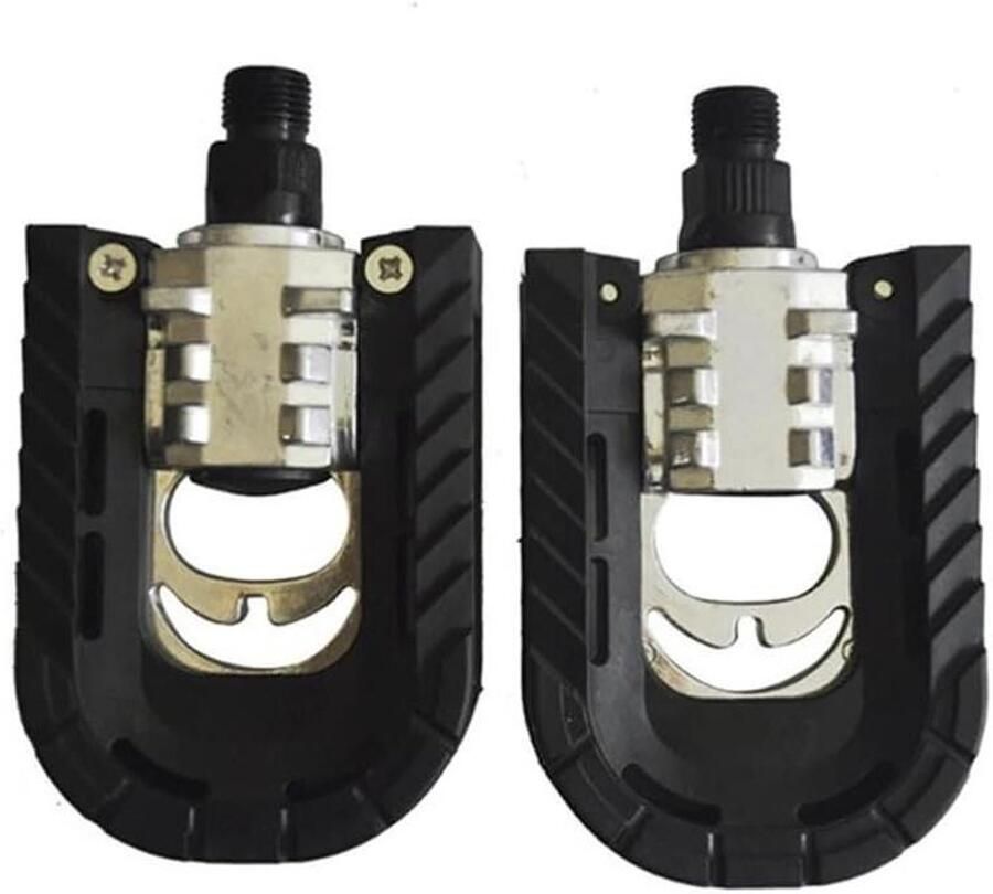 Fietspedalen Mountainbike Aluminium Vouwpedalen Fietsen Stabiliteit Anti-slip Spikes 10 x Zwart