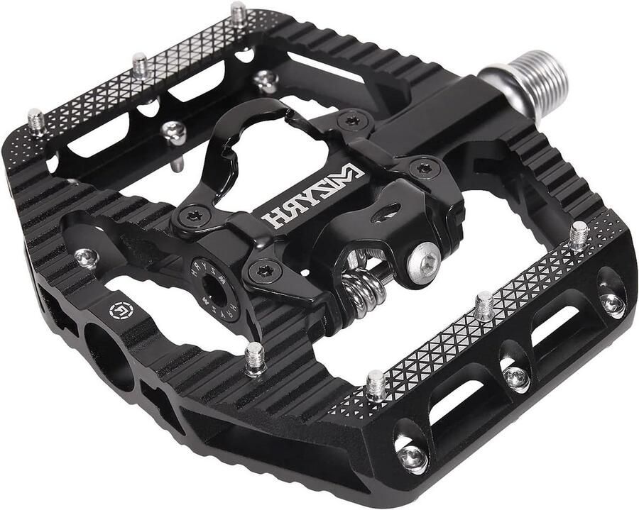 Fietspedalen Mountainbike Platte Pedalen Fietsen Onderdelen Dubbele Functie 9 16 Inch Zwart