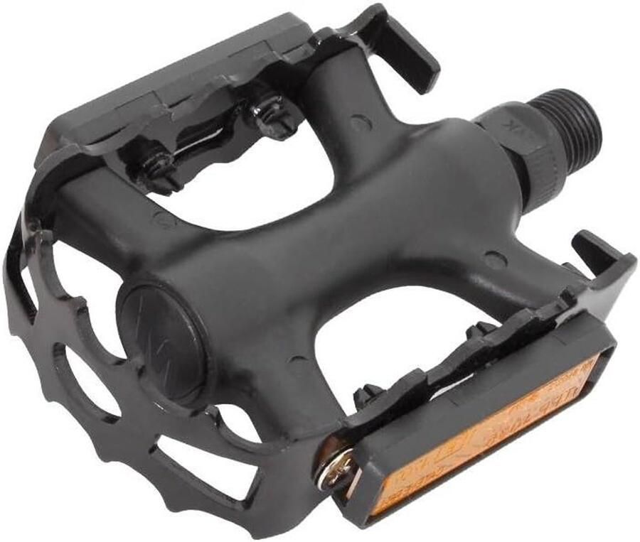 Fietspedalen MTB Fiets pedalen Mountainbiken Reflecterende zijkanten 89 Gram Zwart