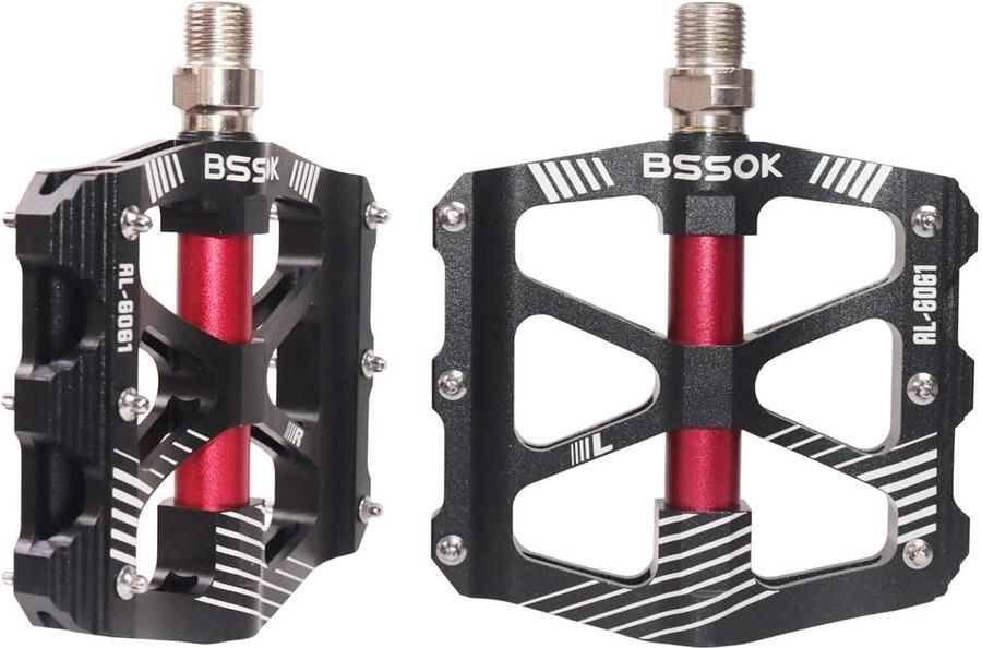 Fietspedalen MTB pedalen Fietsen op alle terreinen Antislip grip met 12 pinnen 9 16 inch Zwart