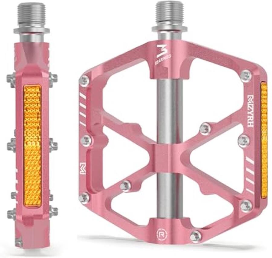 Fietspedalen MTB Platform Veilig Fietsen Met Reflectoren 9 16 Inch Roze