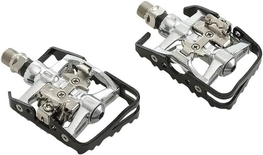 Fietspedalen MTB Racefiets Veilig Fietsen Dubbele Functie 108x66x28mm Zwart Zilver