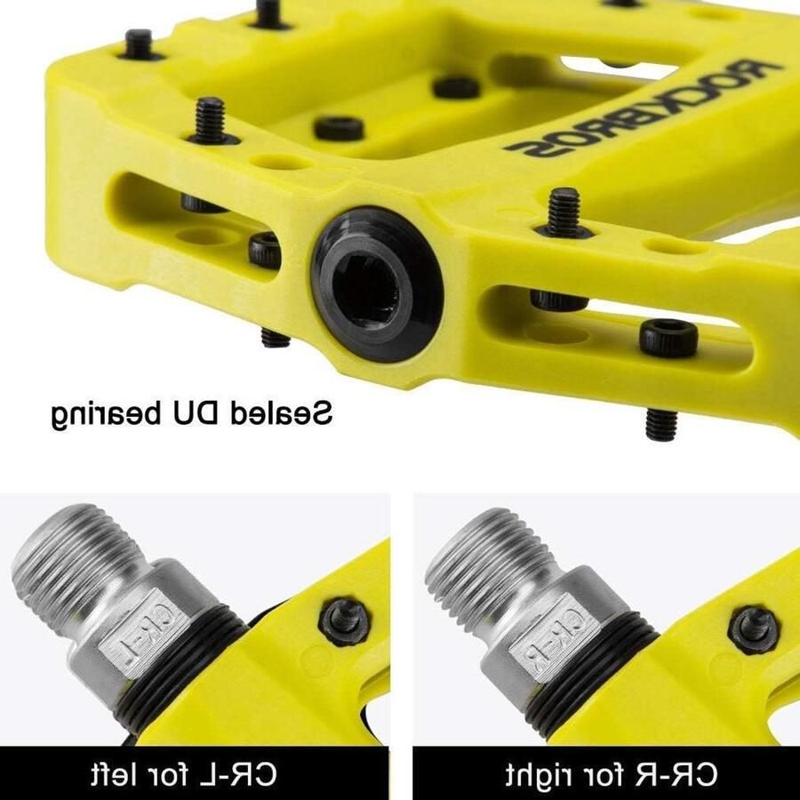 Fietspedalen Nylon Composiet Platte Pedalen MTB Fietsen Onderdelen Antislip Waterdicht 9 16 Inch Groen